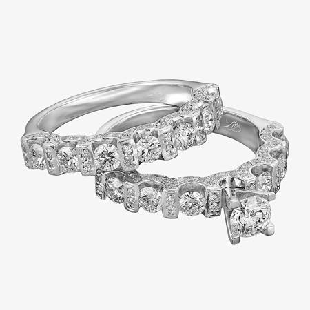 Amorist Seven-Stone Bridal Set